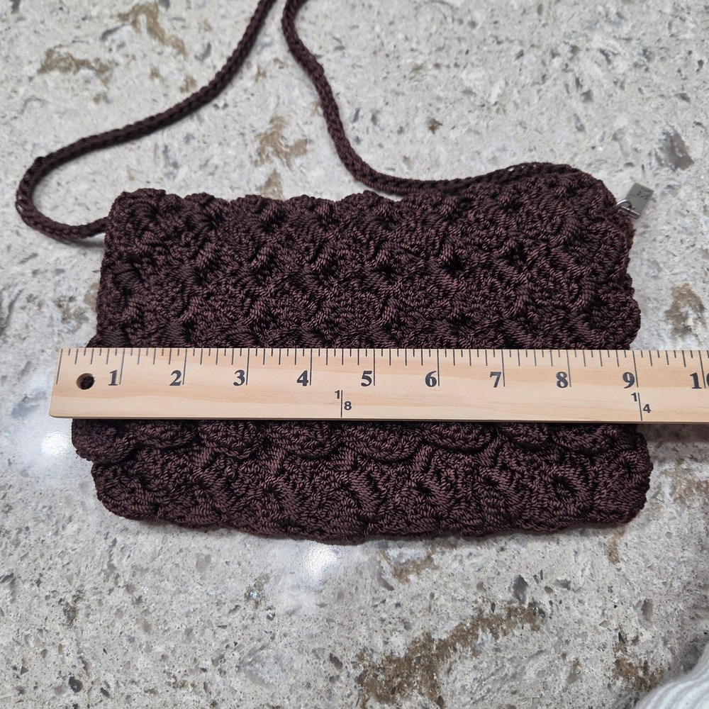 The Sak Brown‎ Crochet Small Shoulder Bag Cross Body Bag Boho - Picture 3 of 11